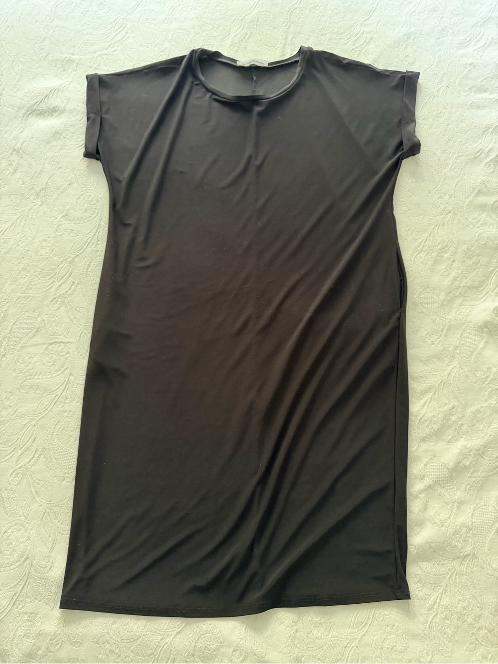 Brigitte BriannaClassic Black Shift Dress with pockets